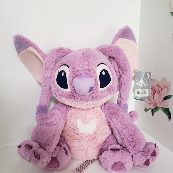 Disney Lilo And Stitch Pink Dog Angel Stitch Plush Stuffed Animal Soft Toy 16" - Picture 5 of 6